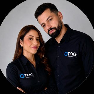 Caique e Talita Tenório, fundadores da TAG Soluções a Laser.
